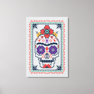 Toile Frida Kahlo   Calavera