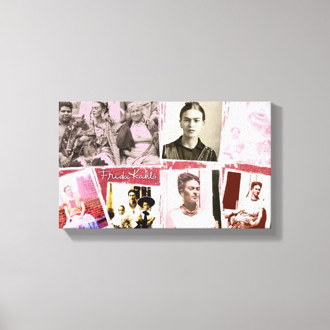 Toile Frida Kahlo Photo Montage (Recto)
