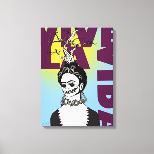 Toile Frida Kahlo Pop Art Portrait