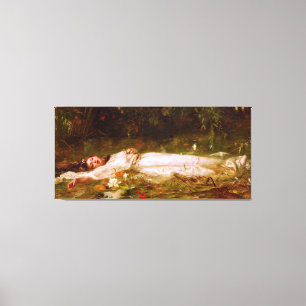 Toile FRIEDRICH WILHELM THEODOR HEYSER - Ophélie - 1900