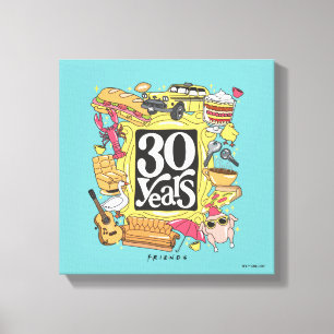 Toile FRIENDS™   30 Ans Graphique