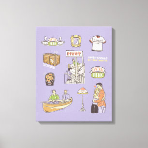 Toile FRIENDS™   Icônes de dessin animé