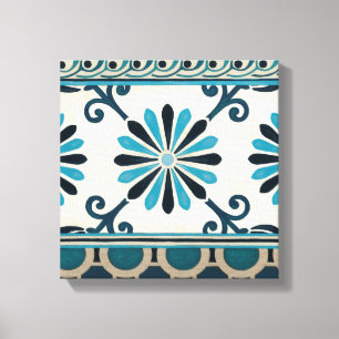 Toile Frise Non-Embellie II d'indigo