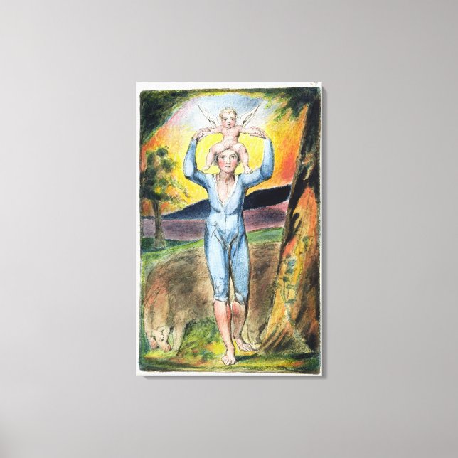 Toile Frontispiece de "Chansons d'Innocence et d'Exper (Recto)