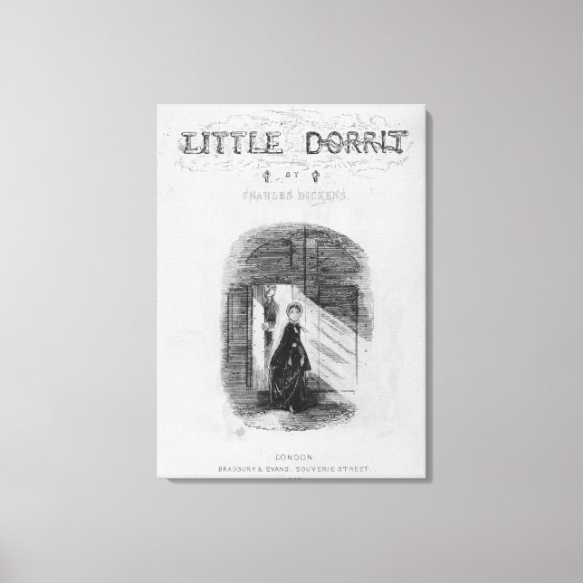 Toile Frontispiece to 'Little Dorrit' par Charles (Recto)