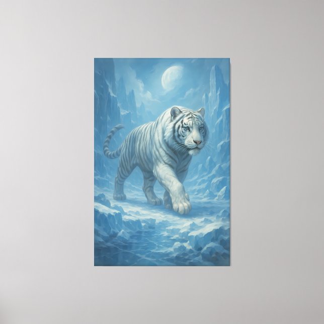Toile Frost White Tiger | Emperor of the Frozen Realm –  (Recto)