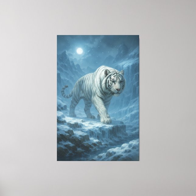 Toile Frost White Tiger | Emperor of the Frozen Realm –  (Recto)