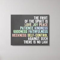Fruit de l'Esprit Chalkboard Look Bible Verse