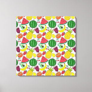 Toile Fruit motif transparent   motif de surface de frui