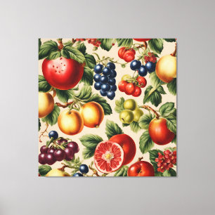 Toile Fruits et Fleurs du Luxe Jardin Italien
