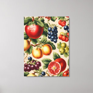 Toile Fruits et Fleurs du Luxe Jardin Italien