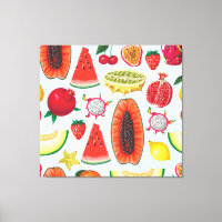 Fruits Exotiques : Imprimé tendance sans couture.