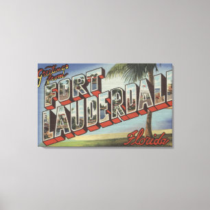 Toile Ft. Lauderdale, Floride - Scènes de grandes lettre