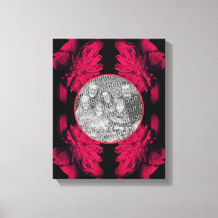 Toile Fuchsia Peony Abstrait Frame Créez votre propre ph