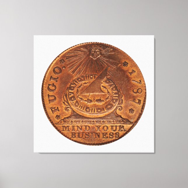 Toile Fugio Cent Miniature Votre Entreprise Cuivre Penny (Recto)