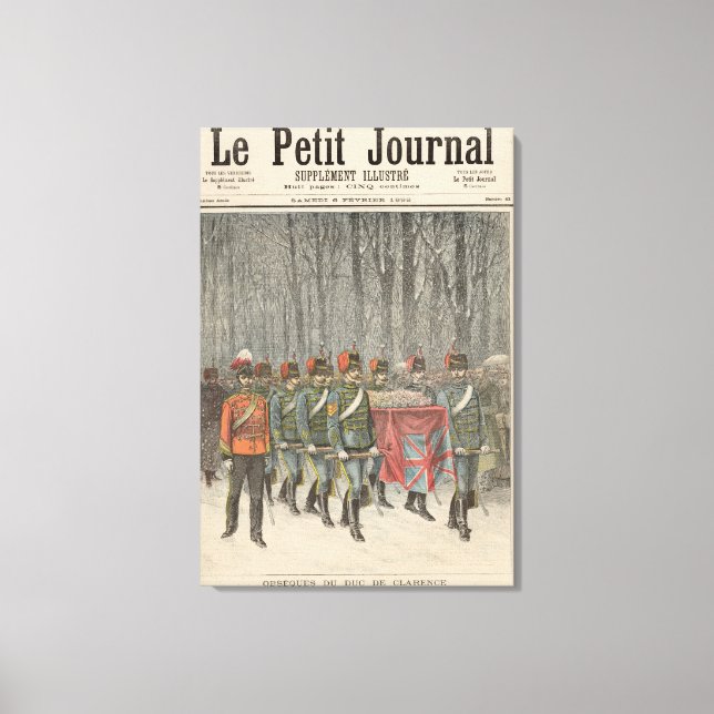 Toile Funérailles d'Albert Victor Duke de Clarence (Recto)