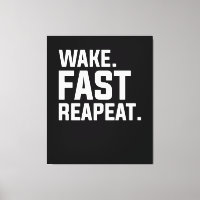 Funny Wake Fast Repeat Graphisme Sarcastique