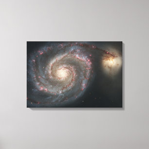 Toile Galaxie à bulles (espace) (univers) (Messier 51A)
