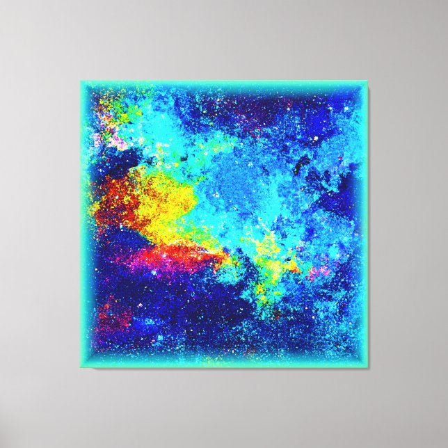 Toile Galaxie multicolore. Commandez dès maintenant  (Recto)