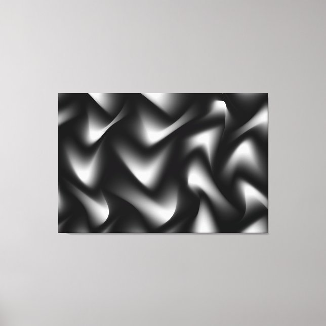 Toile Galerie Abstraite noire et blanche Imprimer (Recto)