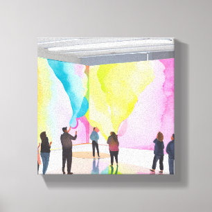 Toile Galerie d'art   Aquarelle contemporaine moderne