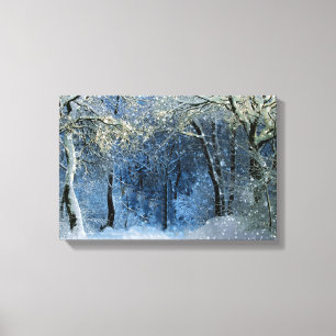 Toile Galerie magique Sunshine Forêt de neige Wonderland