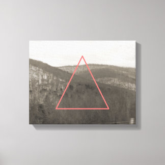 Toile Gamme de montagnes géométriques