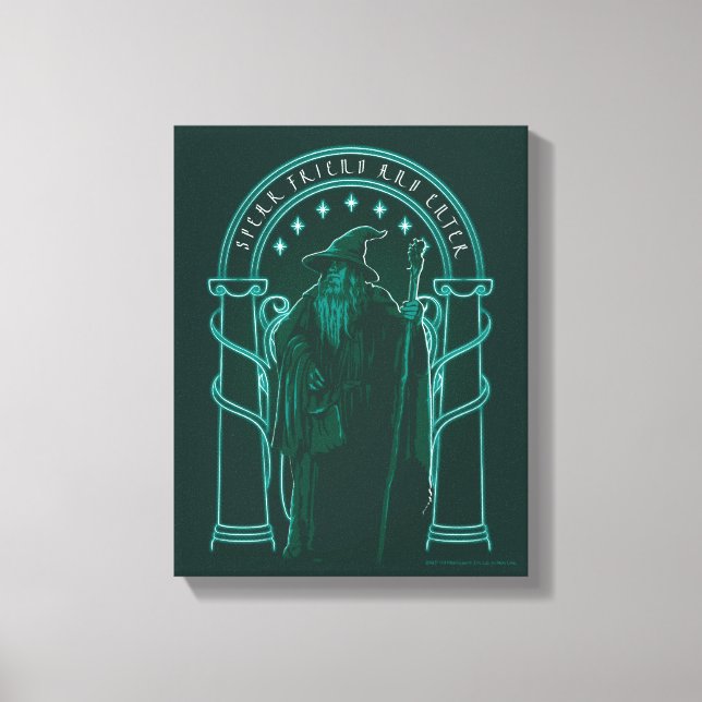 Toile GANDALF™ "Speak Friend And Enter" Doors of Durin (Recto)