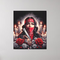 Gangster Girl Hip hop chicano art graphique