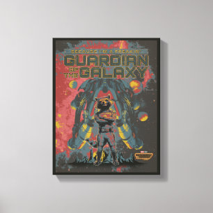 Toile Gardiens de la Galaxie Citation de Rocket "Gardien