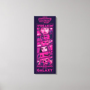 Toile Gardiens de la Galaxie Équipe Gros Plan sur les Ye