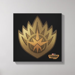 Toile Gardiens de la Galaxie Insigne Dorée