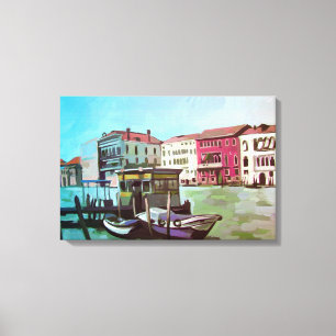 Toile Gare de Vaporetto à Venise