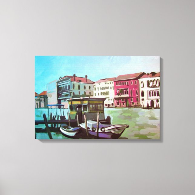 Toile Gare de Vaporetto à Venise (Recto)
