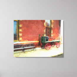 Toile Gare ferroviaire du Tennessee Panier à bagages Vin