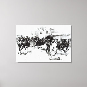 Toile Garret fait entrer Billy the Kid, 1880