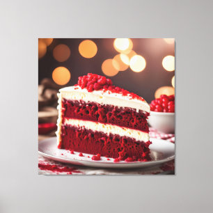 Toile Gâteau de velours rouge