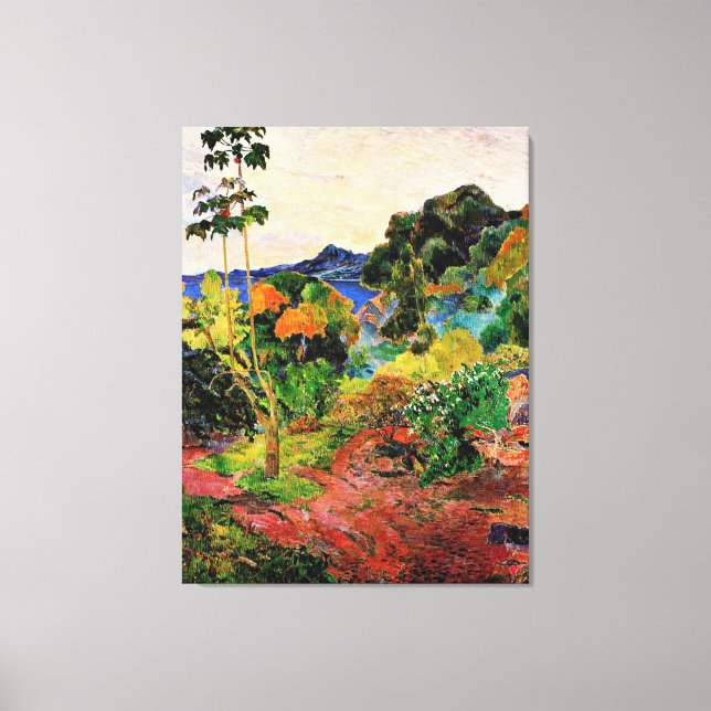 Toile Gauguin - Paysage Martinique, (Recto)