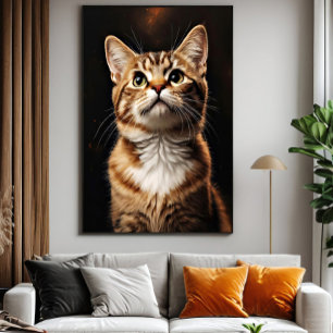 Toile Gazon Feline