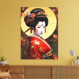 Toile Geisha Girl Canvas Art