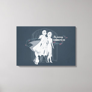 Toile Gelée 2 : Anna et Elsa  Le voyage nous connecte