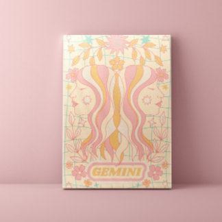 Toile Gemini Celestial Zodiac Pastel Dreams Wall Arts