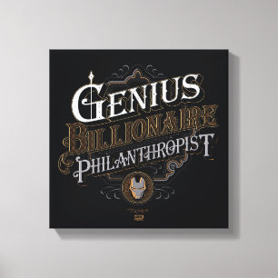 Toile Génie Milliardaire Philanthrope Graphisme Orné