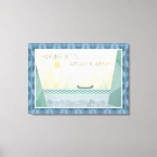 Toile Geo extérieur I   errent souvent, merveille