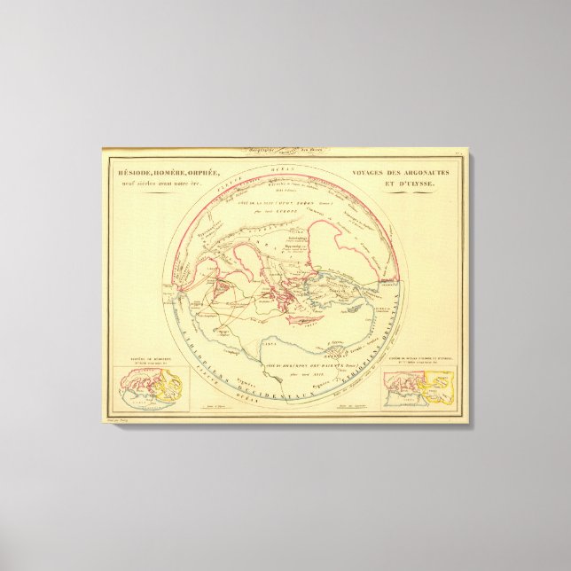 Toile Géographie des Grecs Primitive (Recto)