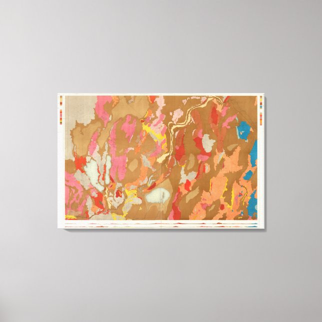 Toile Géologie du bassin du Nevada (Recto)