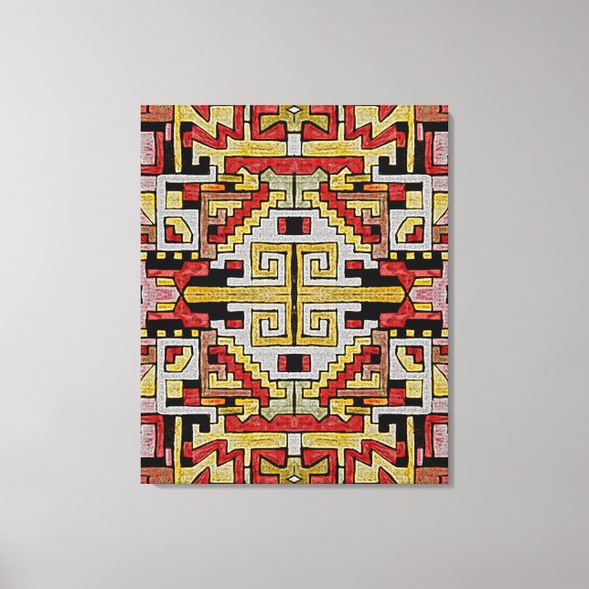 Toile Géométhorique Tribal/Motif ethnique (Recto)