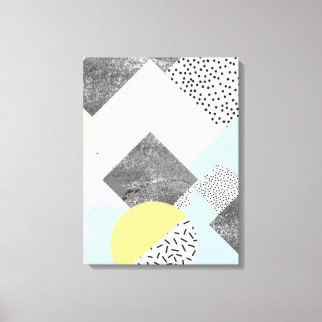 Toile Geometric Abstract Scandi (Recto)