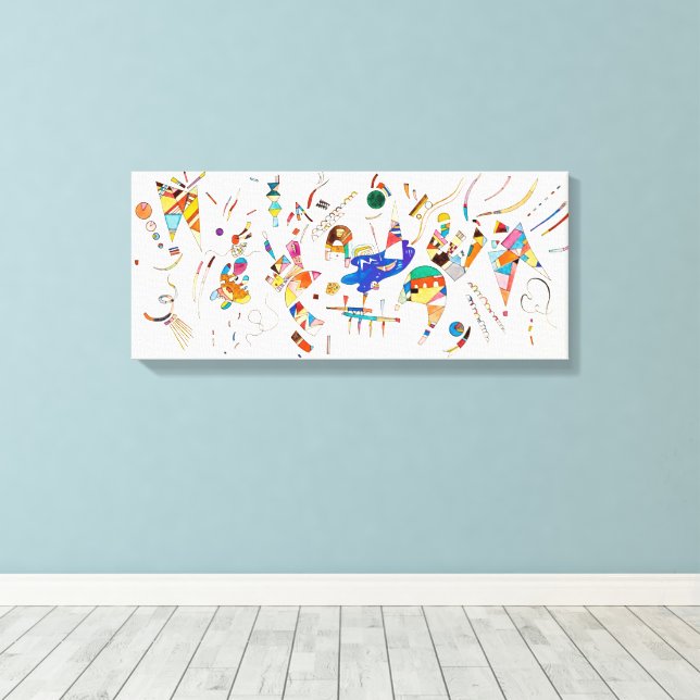 Toile Géométrie biomorphique | Wassily Kandinsky | (Insitu (Plancher de Bois))