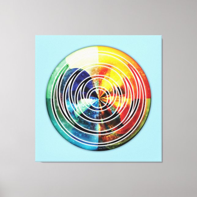 Toile Géométrie sacrée Mandala 8 Canvas Imprimer (Recto)